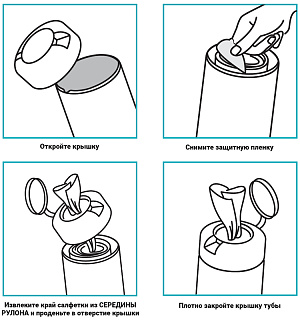 Салфетки чистящие влажные OfficeClean, универсальные, в тубе, с ароматом абрикоса, 100шт.