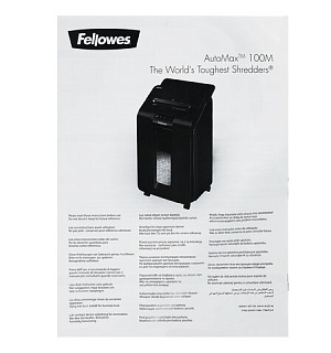 Уничтожитель (шредер) с автоподачей FELLOWES AUTOMAX 100M, 4 уровень секретности, 4x10 мм, 23 л, FS-46292