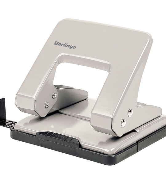 Дырокол Berlingo "Universal" 20л., металлический, серый