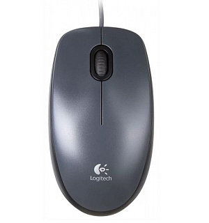 Мышь Logitech M100 Dark Mouse USB серый