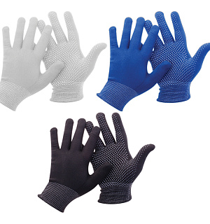 Перчатки OfficeClean, стандарт, нейлон, 13 класс микроточка, цвет ассорти, (24-26г)