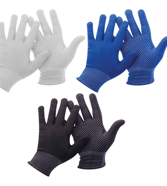 Перчатки OfficeClean, стандарт, нейлон, 13 класс микроточка, цвет ассорти, (24-26г)