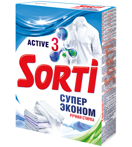 Порошок для ручной стирки Sorti "Супер Эконом", 350г