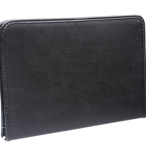 Папка деловая OfficeSpace "Hannover" кожзам, на молнии, ручка-петля, зажим для бумаг