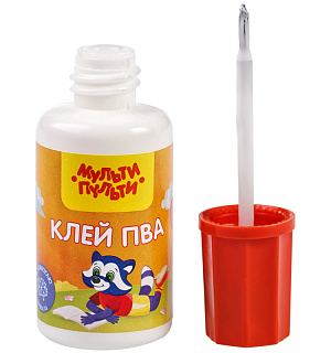 Клей ПВА Мульти-Пульти, 20г, с кисточкой