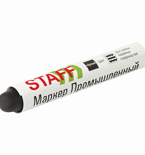 Маркер для промышленной маркировки STAFF ПМ-100 твердый, ЧЕРНЫЙ, -20 до +40С, 150815