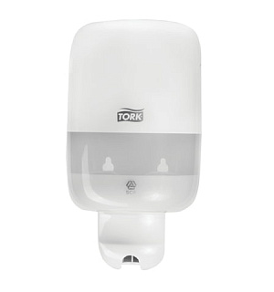 Дозатор для жидкого мыла TORK (Система S2) Elevation, 0,5 л, mini, белый, 561000