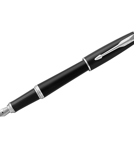 Ручка перьевая Parker "Urban Muted Black CT" 0,8мм, подарочная упаковка