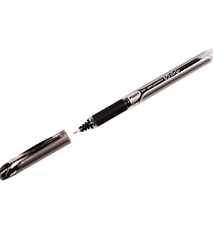 Ручка-роллер Pilot "Hi-Techpoint" черная, 0,5мм, грип, игольчатый пишущий узел, одноразовая