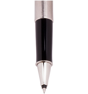 Ручка-роллер Parker "Sonnet Stainless Steel CT" черная, 0,8мм, подарочная упаковка