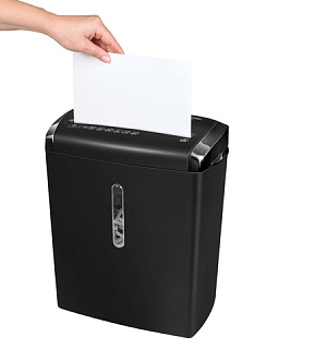 Уничтожитель (шредер) FELLOWES P-28S, 2 уровень секретности, полоски 6 мм, 8 листов, 15 л, FS-47101