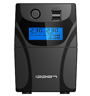 Источник бесперебойного питания IPPON Back Power Pro II Euro 650, 2 розетки, 650ВA, 360Вт