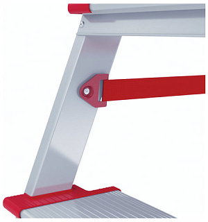 Стремянка алюминиевая 7 ШИРОКИХ СТУПЕНЕЙ 13 см, площадка 1,5 м, нагрузка 225 кг, вес 6,8 кг, 5110107, НВ