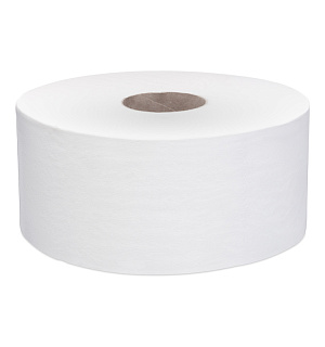 Бумага туалетная Focus Eco Jumbo, 1 слойн, 525м/рул, тиснение, белая