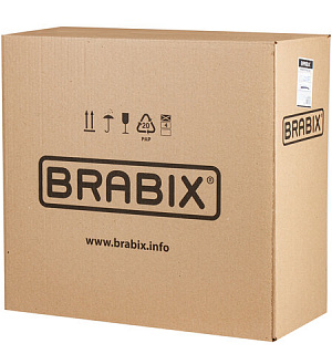 Кресло BRABIX "Top MG-333", с подлокотниками, кожзам, черное, 532553