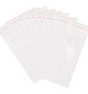 Пакет с клеевым краем OfficeSpace, 10*15+4см, БОПП, 25мкм