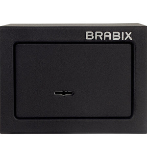 Сейф мебельный BRABIX "SF-140KL", 140х195х140 мм, ключевой замок, черный, 291140, S103BR210114