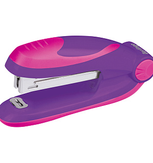 Степлер №10 Berlingo "Fuze" до 15л., 50 скоб, пластиковый корпус, фиолетовый