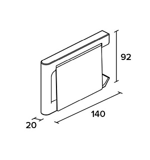 Держатель для туалетной бумаги с крышкой CUT100