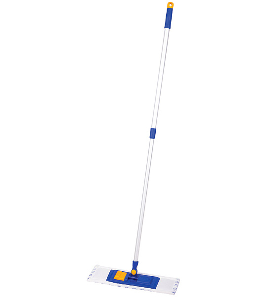 Швабра OfficeClean Professional, телеск.ручка,пласт.держ.40см,насадка МОП микрофибра/абразив(карман)