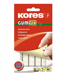 Клейкая лента -масса KORES Gum Fix удаляемая 84 шт/уп 31600