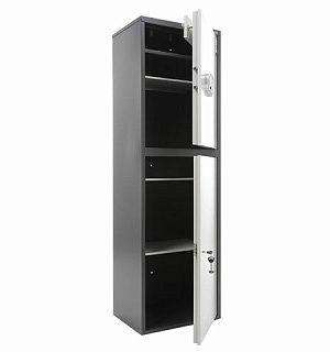 Шкаф металлический для документов AIKO "SL-150/2ТEL" ГРАФИТ, 1490х460х340 мм, 36 кг, S10799152902