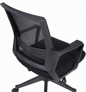 Кресло BRABIX "Balance MG-320", с подлокотниками, черное, 531831