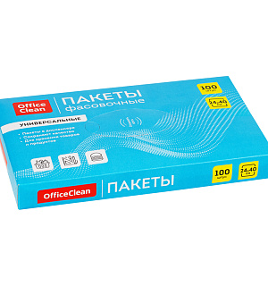 Пакеты фасовочные OfficeClean, универсальные, 25*40см, ПВД, 16мкм, в диспенсере, 100шт.