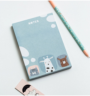 Блок для записей MESHU 8,8*12,5см, 100л., "Little one", на склейке