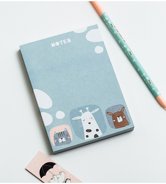 Блок для записей MESHU 8,8*12,5см, 100л., "Little one", на склейке