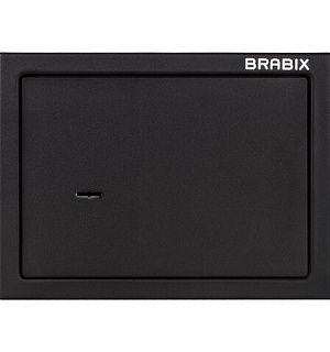 Сейф мебельный BRABIX "SF-230KL", 230х310х250 мм, ключевой замок, черный, 291146, S103BR211514