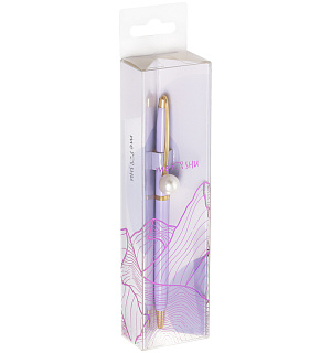 Ручка шариковая автоматическая MESHU "Lilac jewel" синяя, 1,0мм
