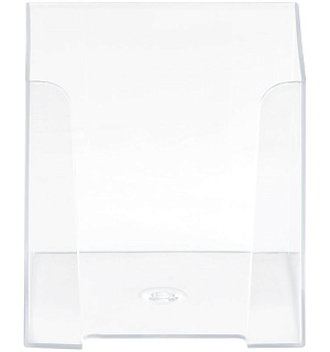 Подставка для бумажного блока СТАММ, 9*9*9, прозрачный