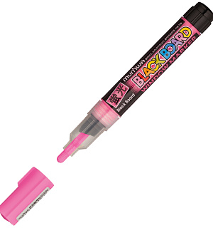 Маркер меловой MunHwa "Black Board Marker" розовый, 3мм, водная основа