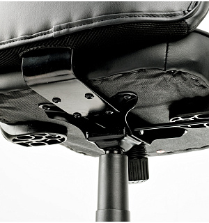 Кресло игровое Helmi HL-S04 "Mixed", экокожа черная