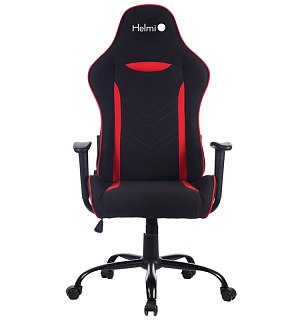 Кресло игровое Helmi HL-G06 "Winner", ткань черная/красная
