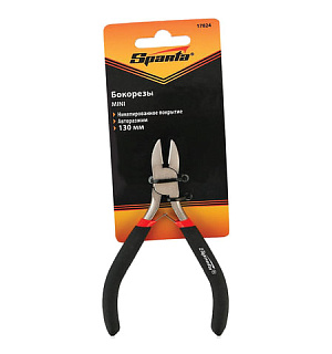 Бокорезы mini 130 мм, SPARTA, авторазжим, никелированные, 17824