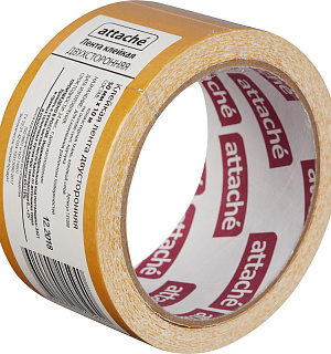 Клейкая лента двухсторонняя ATTACHE 50мм х 10м, на тканевой основе