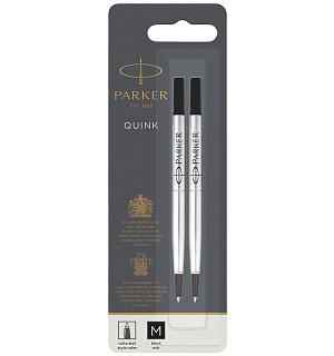 Стержень для роллера Parker "Refill Roller Ball" черный, 1,0мм, 2шт., блистер