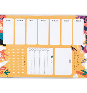 Планер на неделю MESHU 148*210мм (А5), 30л., "Bright life", на склейке