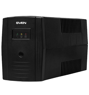 Источник бесперебойного питания SVEN Pro 600, 600VA (360W), 2 евророзетки, SV-013837