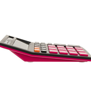 Калькулятор настольный BRAUBERG ULTRA COLOR-12-BKWR (192x143 мм), 12 разрядов, двойное питание, ЧЕРНО-МАЛИНОВЫЙ, 250500