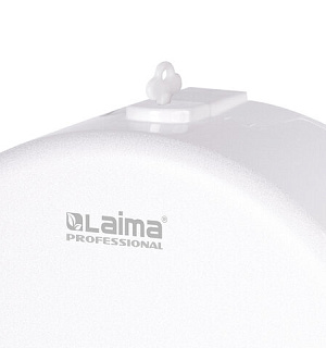 Диспенсер для туалетной бумаги LAIMA PROFESSIONAL ORIGINAL (Система T1), БОЛЬШОЙ, белый, ABS-пластик, 605768