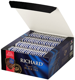 Чай Richard "Royal English Breakfast", черный, 100 пакетиков по 2г
