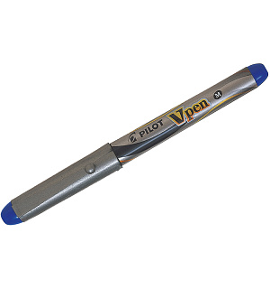 Ручка перьевая Pilot "V-Pen", 0,58мм, синяя, одноразовая