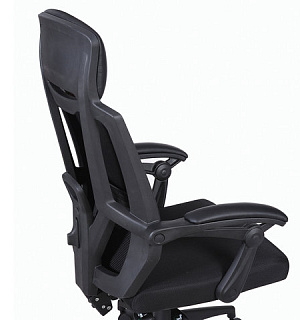 Кресло офисное BRABIX "Nexus ER-401", с подголовником, черное, 531835