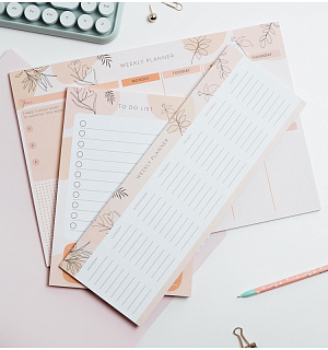 Блок для записей (To Do list) MESHU 14,8*21,0см (А5), 50л., "Terracotta", на склейке