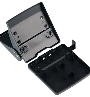 Дырокол Berlingo "Universal" 30л., металлический, черный, с линейкой