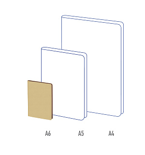 Записная книжка А6 80л., кожзам, Berlingo "Fuze", цветной срез, бежевый