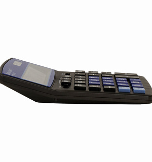 Калькулятор настольный BRAUBERG EXTRA-12-BKBU (206x155 мм), 12 разрядов, двойное питание, ЧЕРНО-СИНИЙ, 250472